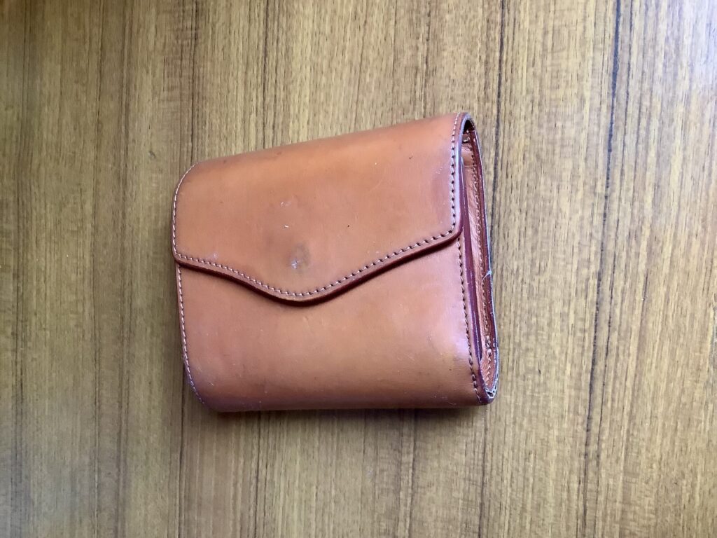 7年使い込んだいたがきの革財布